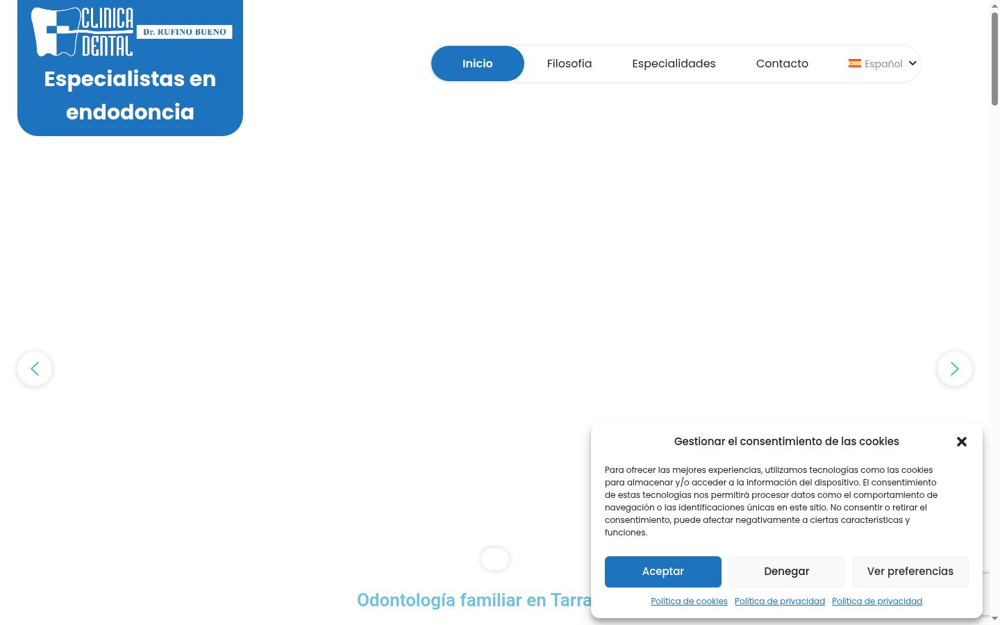Screenshot van de toestemmingsbanner zoals getoond vóór enige interactie