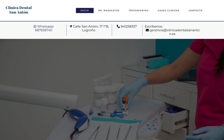 Screenshot of clinicadentalsananton.es