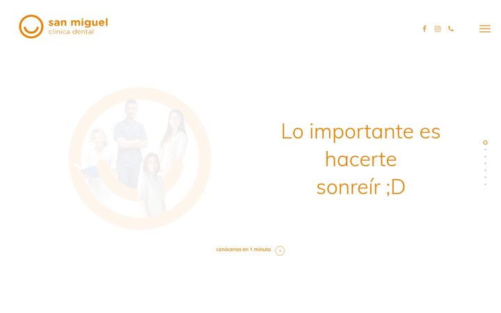 Screenshot of clinicadentalsanmiguel.com