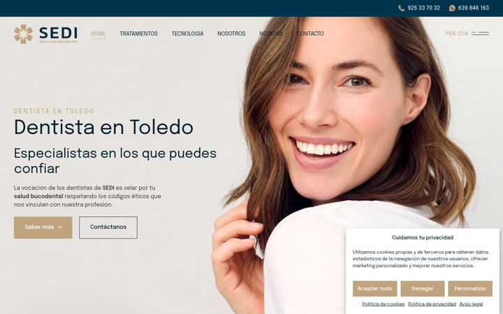 Screenshot of clinicadentalsedi.es