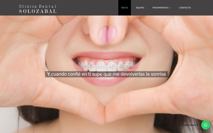 Screenshot von clinicadentalsolozabal.com