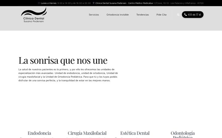 Screenshot of clinicadentalsusanapedersen.es