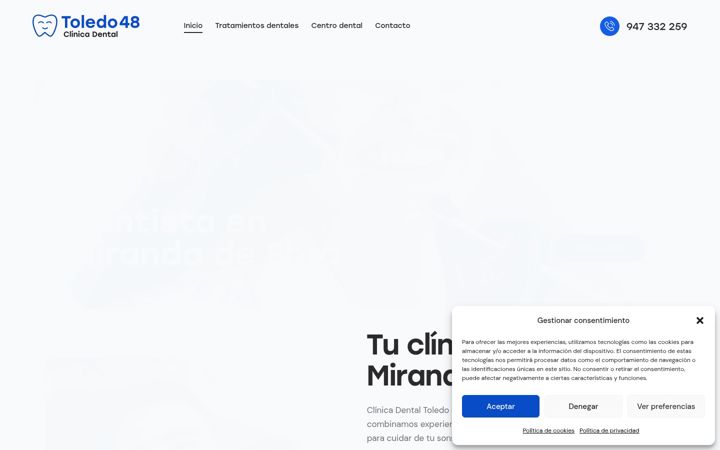Screenshot ta' clinicadentaltoledo48.es