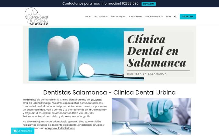 Screenshot of clinicadentalurbina.com
