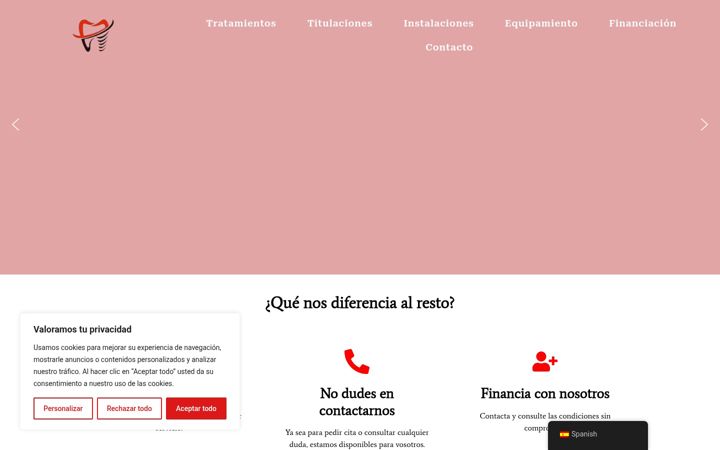 Screenshot of clinicadentalxixon.com