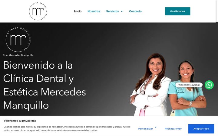 Screenshot of clinicadentalyesteticamm.com