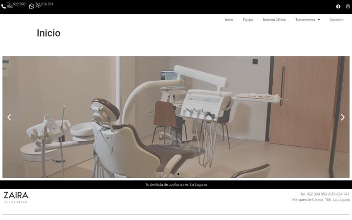 Screenshot of clinicadentalzaira.com