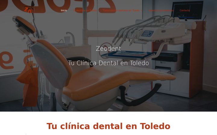 Screenshot of clinicadentalzeodent.es