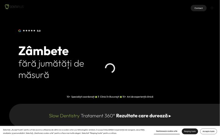 Zrzut ekranu clinicadentaplus.ro