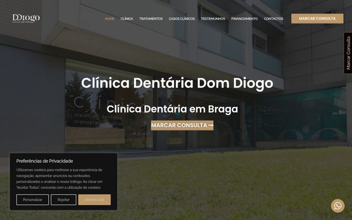 Ekrano kopija clinicadentariadomdiogo.pt