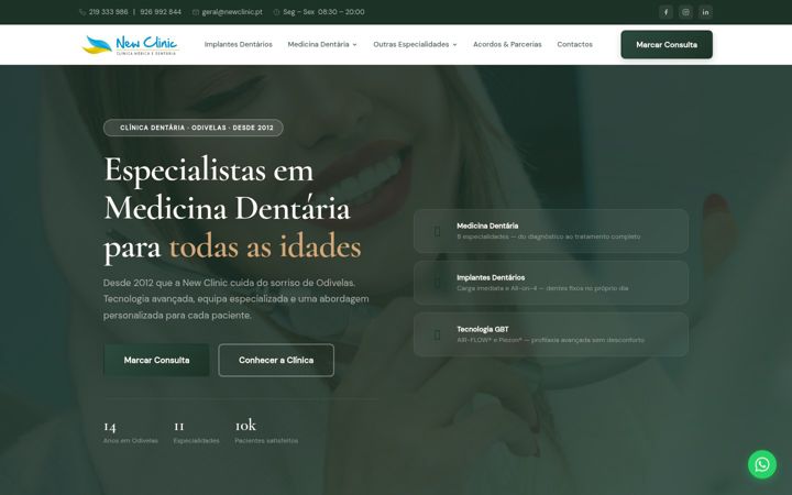 Ekrano kopija clinicadentariaodivelas.pt
