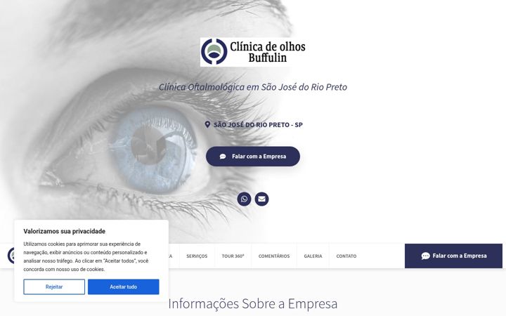 Screenshot of clinicadeolhosbuffulin.com.br