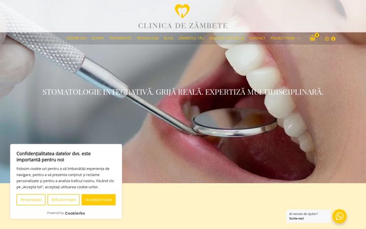 Screenshot of clinicadezambete.com