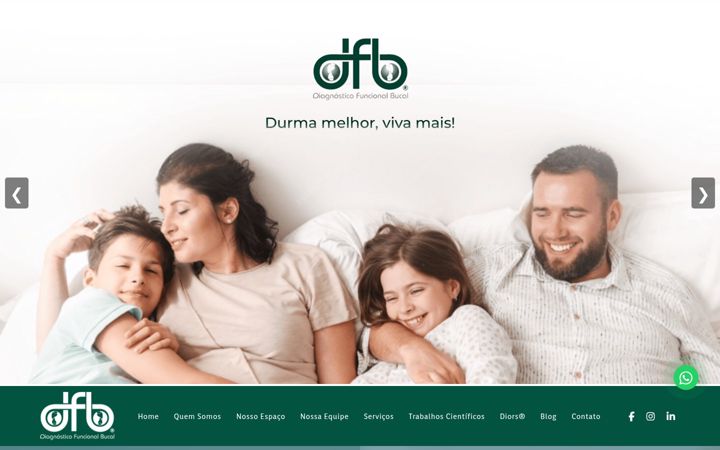 Screenshot di clinicadfb.com.br