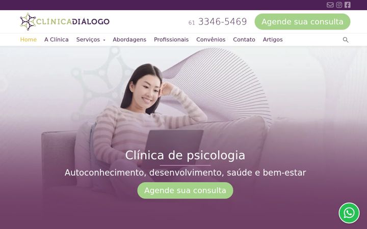Screenshot di clinicadialogo.com.br