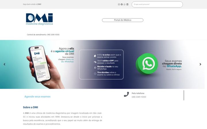 Screenshot di clinicadmi.com.br
