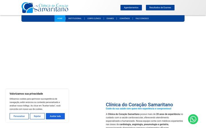 Screenshot di clinicadocoracaosamaritano.com.br