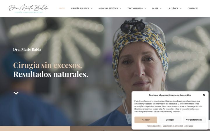Screenshot of clinicadoctorabalda.com