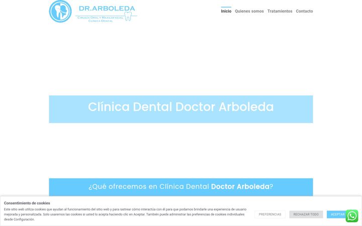 Screenshot of clinicadoctorarboleda.es