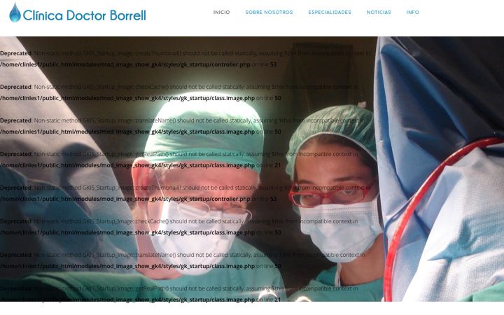 Screenshot of clinicadoctorborrell.com