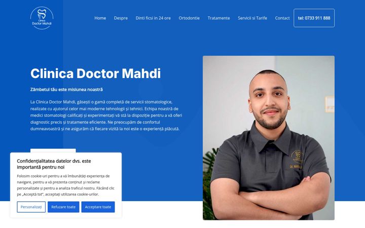 Screenshot van clinicadoctormahdi.ro