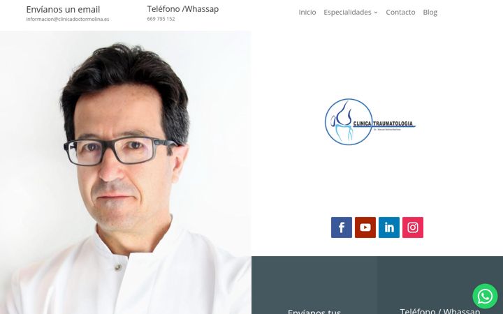 Screenshot of clinicadoctormolina.es