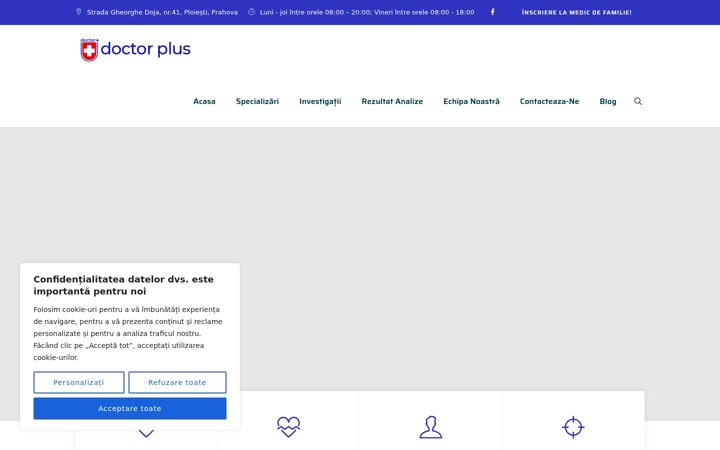 Screenshot van clinicadoctorplus.ro