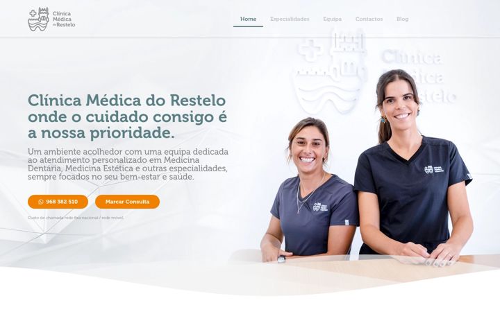 Screenshot von clinicadorestelo.com
