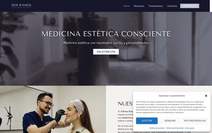 Screenshot of clinicadosramos.com