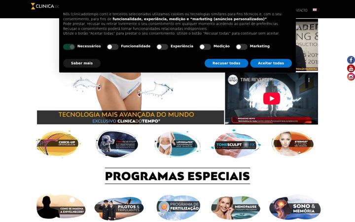 Screenshot of clinicadotempo.com