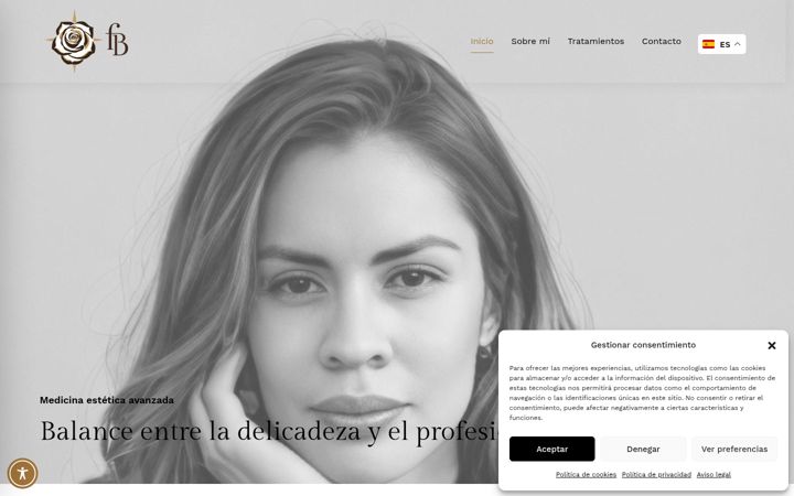 Screenshot of clinicadrabenavides.com