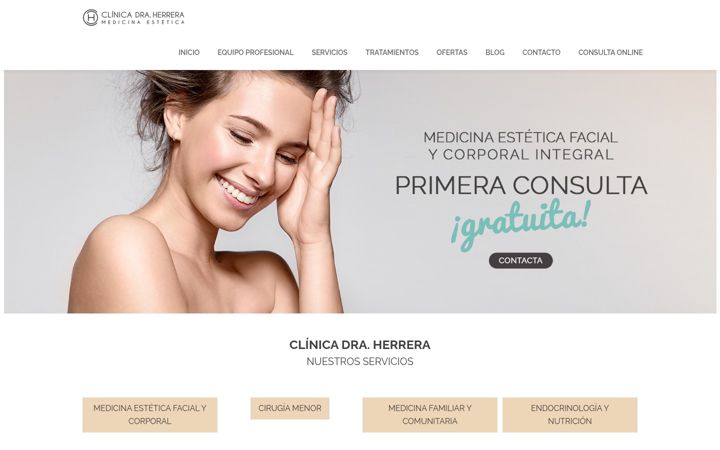 Screenshot of clinicadraherrera.es