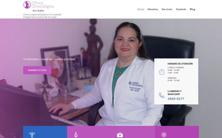 Screenshot of clinicadrarubio.com