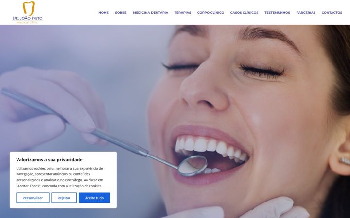 Ekrano kopija clinicadrjoaoneto.pt