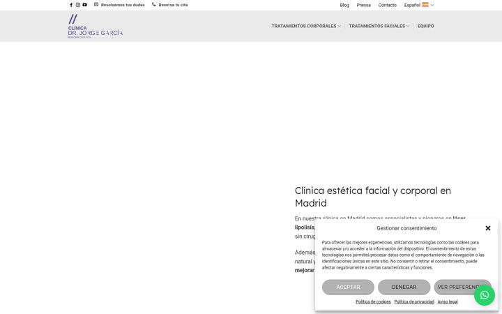 Screenshot of clinicadrjorgegarcia.es