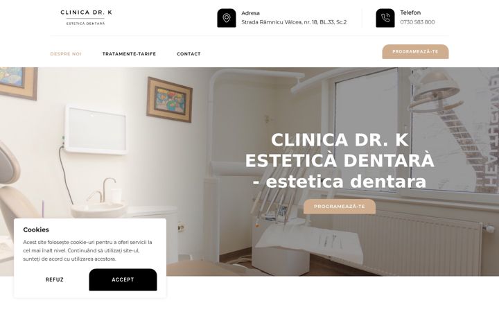 Screenshot di clinicadrk.net