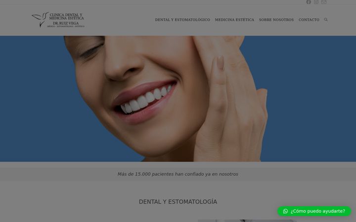 Screenshot of clinicadrrodolforuizvega.com