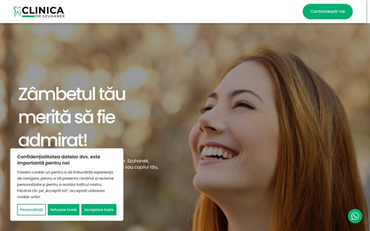 Screenshot van clinicadrszuhanek.ro