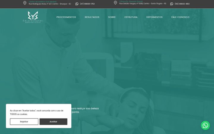 Screenshot di clinicaeduardosandri.com.br