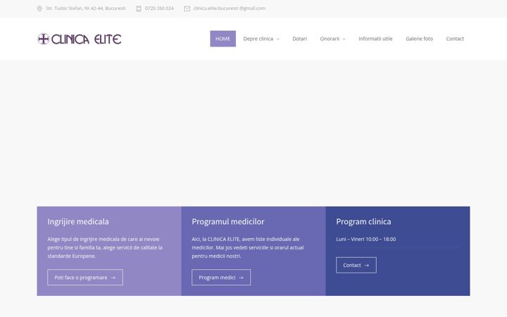 Screenshot van clinicaelite.ro
