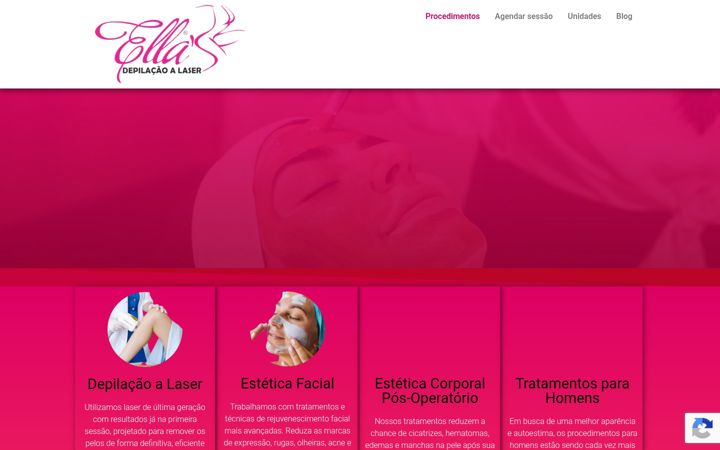 Screenshot of clinicaellas.com