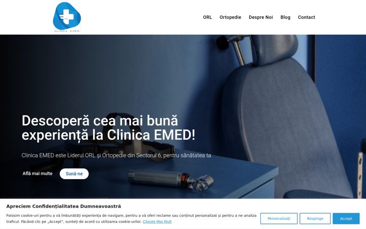 Screenshot van clinicaemed.ro