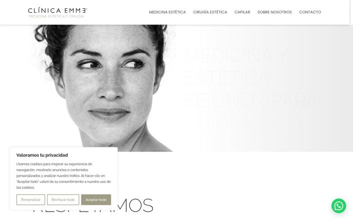Screenshot of clinicaemme.com