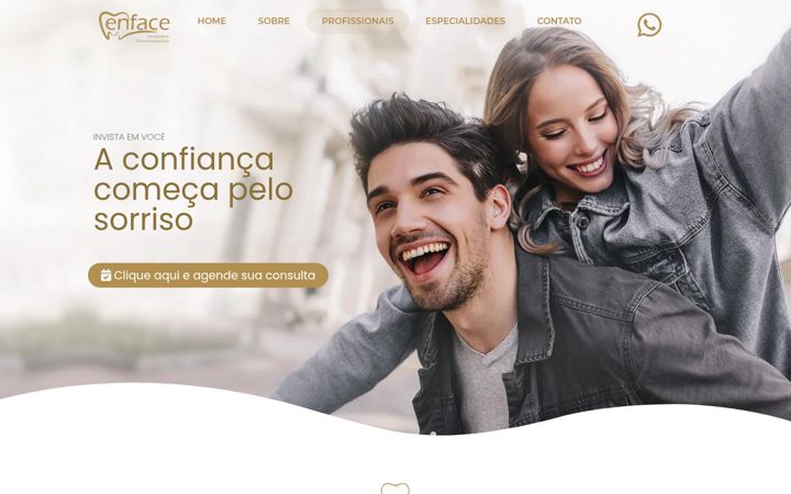 Screenshot of clinicaenface.com.br