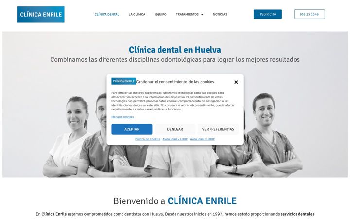 Screenshot of clinicaenrile.es