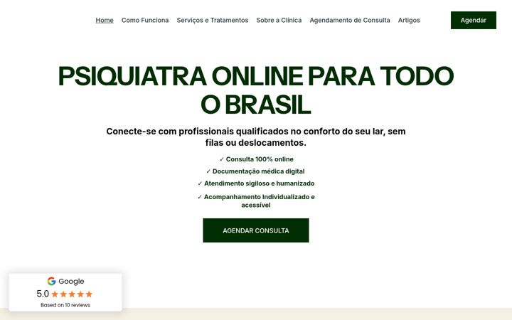 Screenshot di clinicaepsiq.com.br