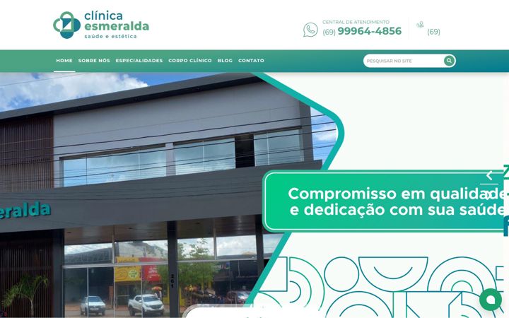 Screenshot of clinicaesmeralda.com