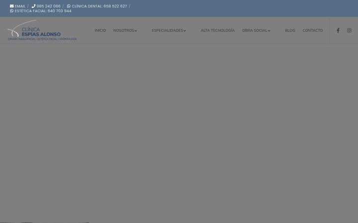 Screenshot of clinicaespiasalonso.es