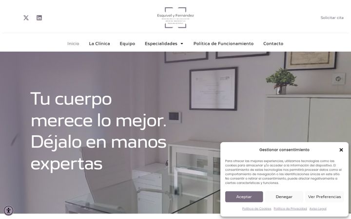 Screenshot of clinicaesquivelyfernandez.com