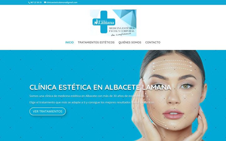 Screenshot of clinicaesteticalamana.es